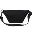 Turner Plain Waist Bag (Solid Black) (One Size)