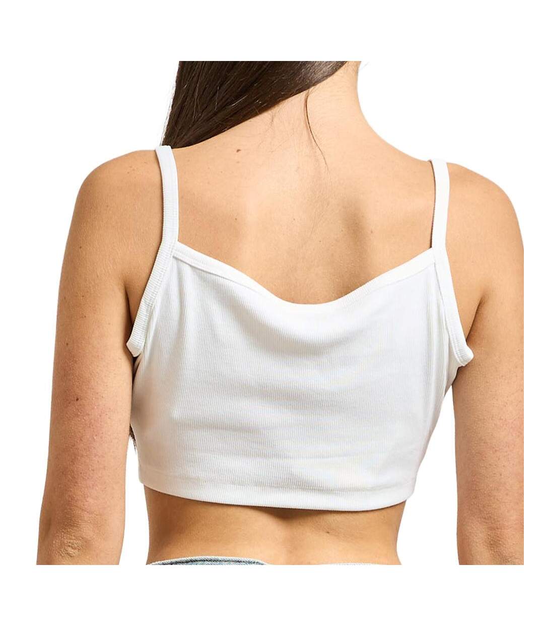 Brassière blanc femme calvin klein jeans woven-2