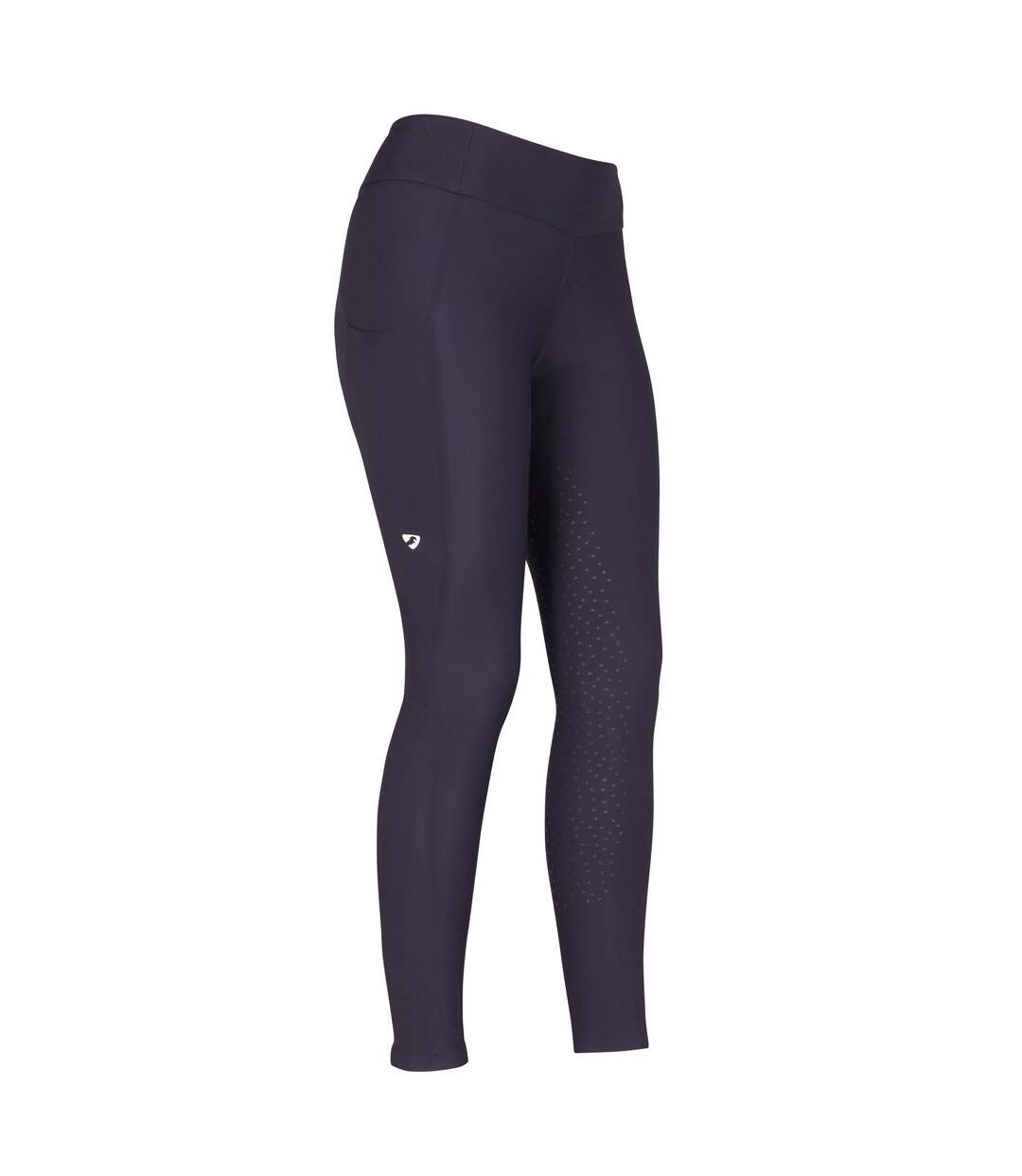 Womens/ladies laminated horse riding tights navy Aubrion