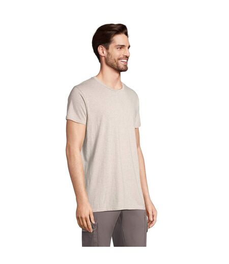 T-shirt Crusader Homme Beige Chiné SOLS