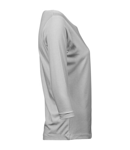 Tee Jays Womens/Ladies Stretch 3/4 Sleeve T-Shirt (White)
