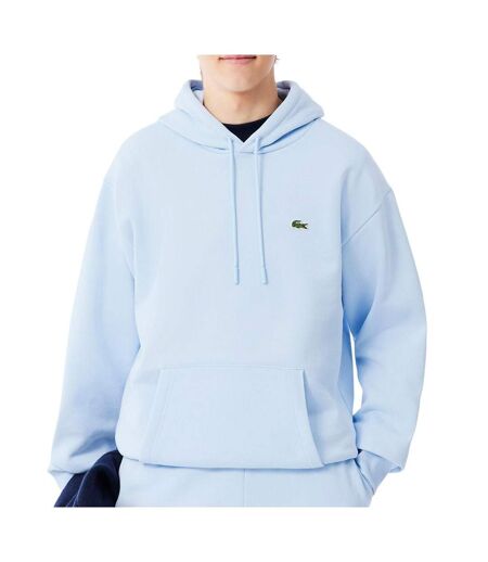 Sweat à capuche bleu ciel homme lacoste sh8863
