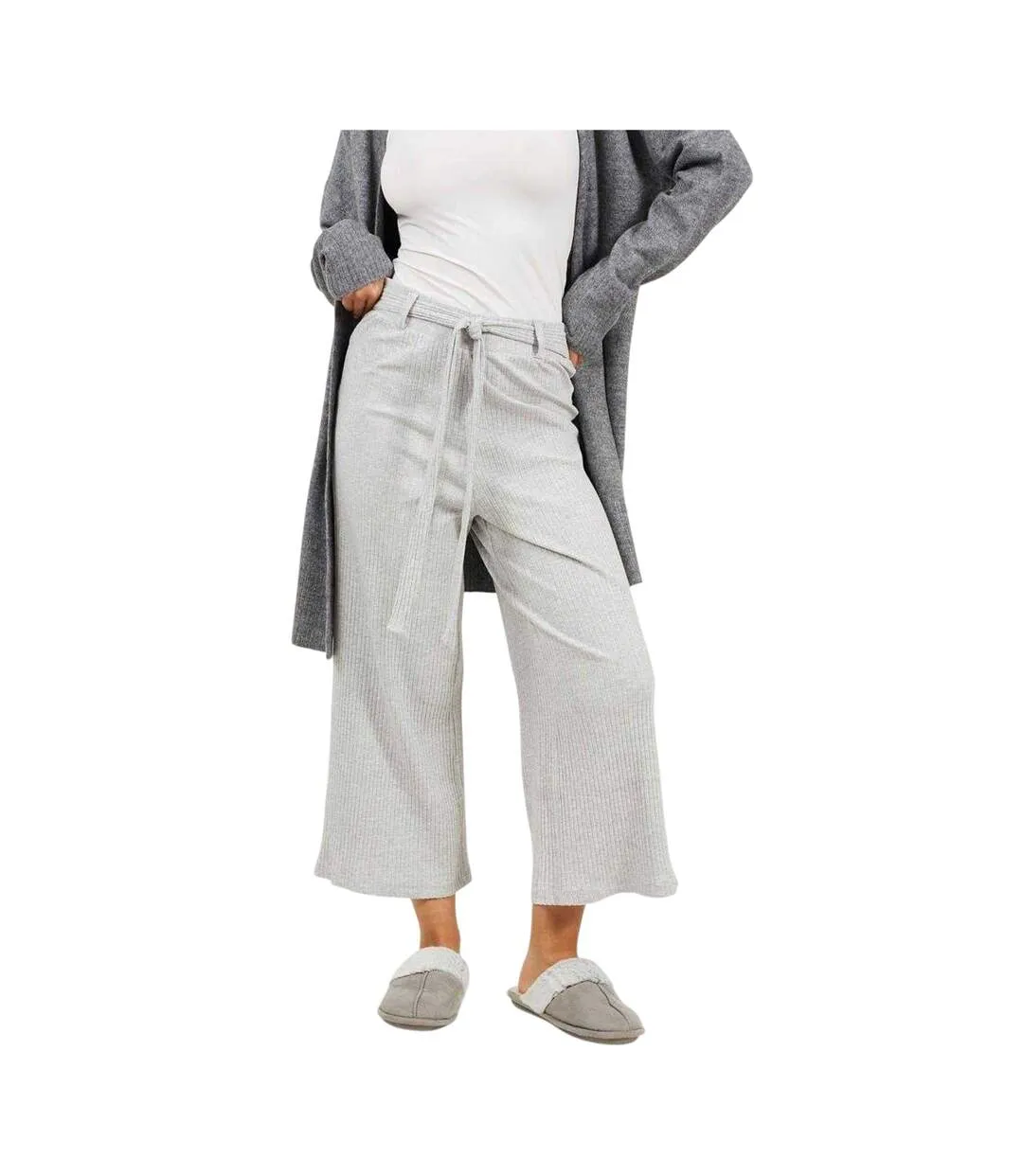 Pantalon Femme Gris Chiné Brave Soul-2
