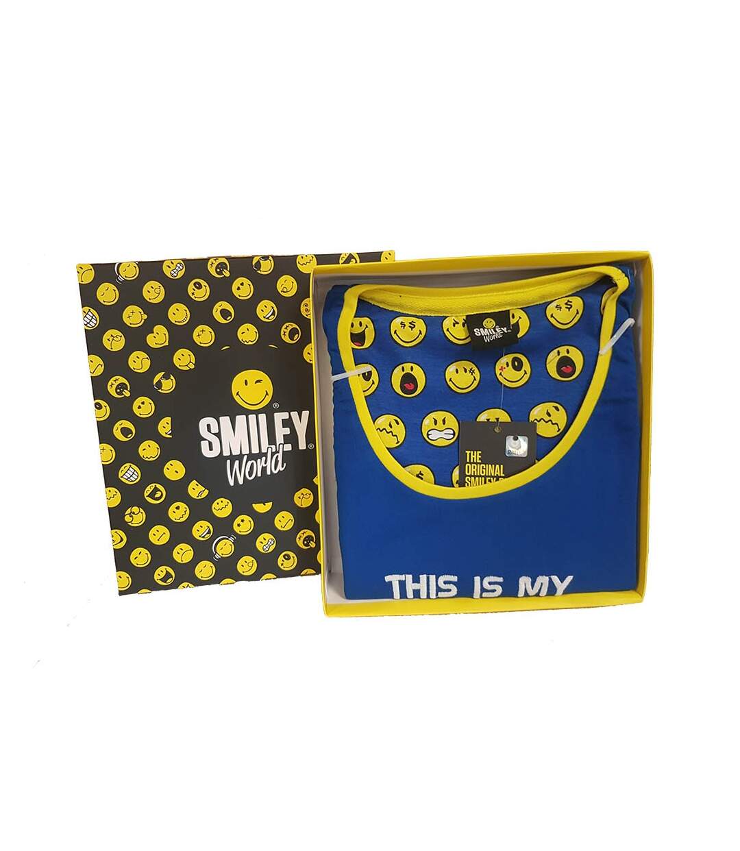 Ensemble de Pyjama Licence Fantaisie Qualité Supérieure Livré en Boite Cadeaux :Smiley, Disney, Santoro Smiley 50334-2