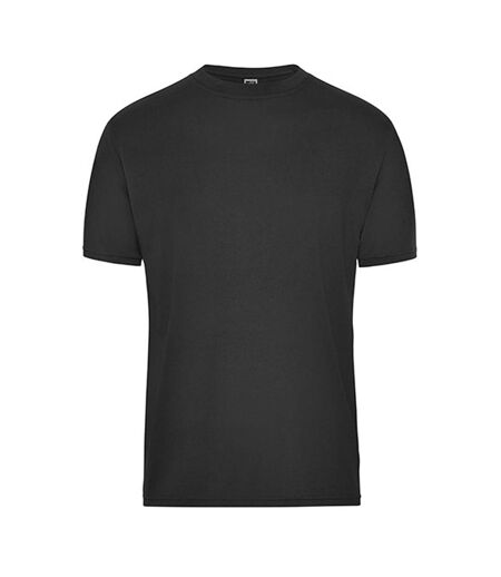 T-shirt Bio Workwear Homme Noir James And Nicholson