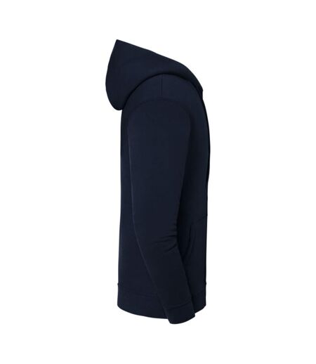 Mens Iconic Premium Full Zip Hoodie Deep Navy Fruit Of The Loom