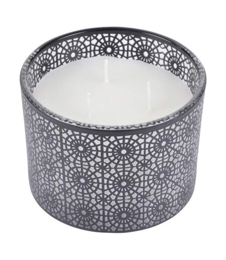 Bougie Parfumée 3 Mèches Graphic Ethnic 11cm Noir