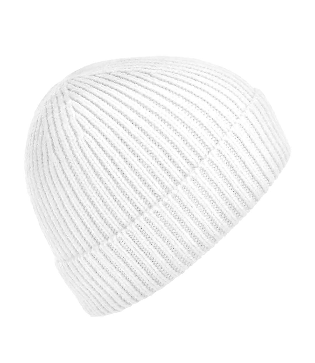 Bonnet tricoté engineered blanc Beechfield