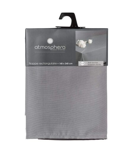 Nappe Antitache Unie 140x240cm Gris