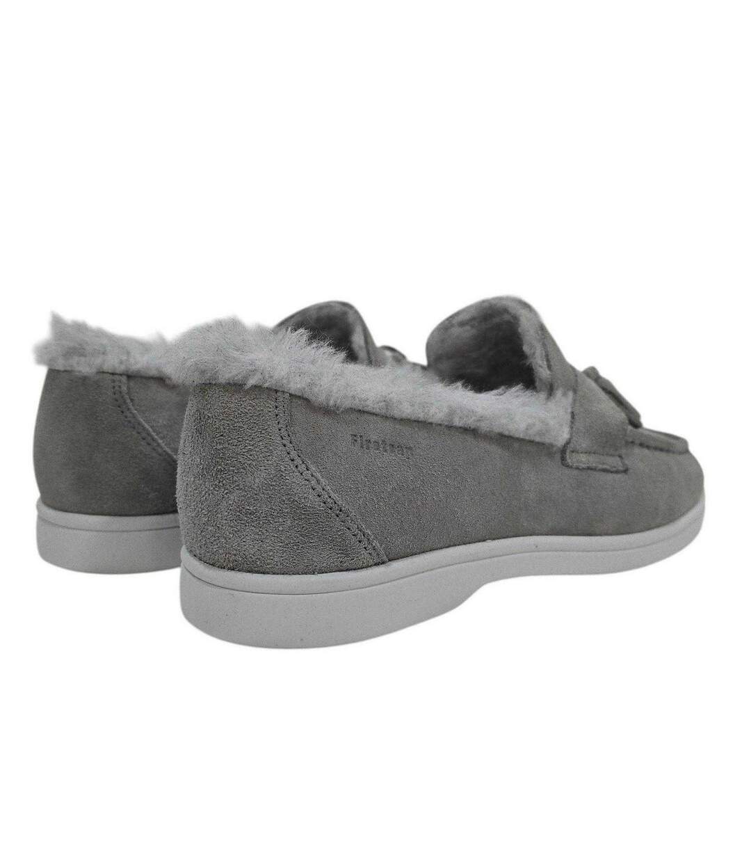 Chaussures Bateau Loro Femme Gris Clair Firetrap-2