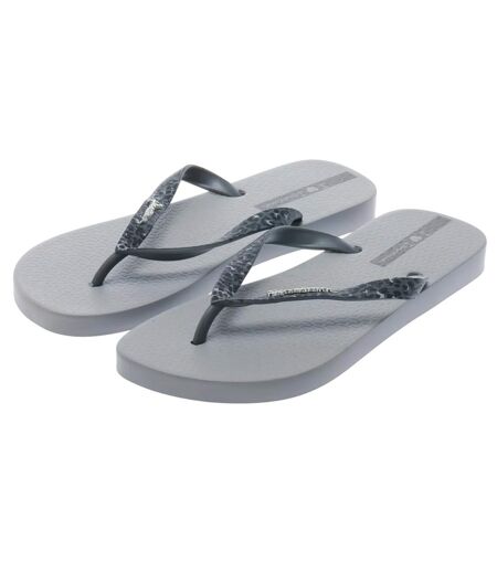 Womens/ladies duna animal print flip flops grey Ipanema