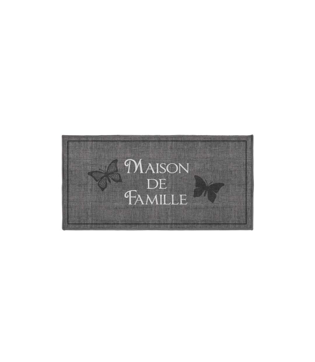 Tapis Rectangle Familia 50x120cm Gris-1