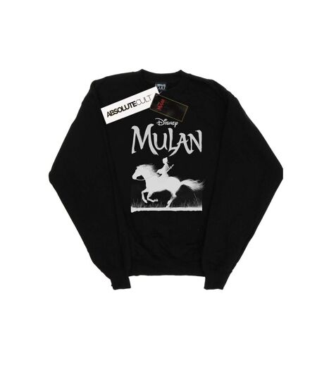 Disney Femmes/Les femmes Mulan Movie Mono Horse Sweatshirt (Noir) - UTBI26589
