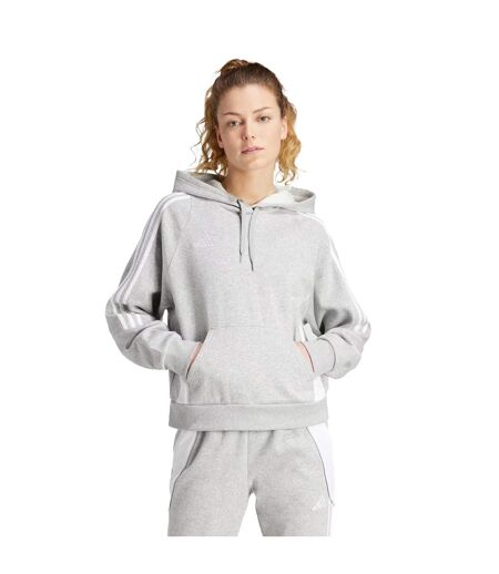 Sweat À Capuche Tiro Femme Gris Argenté Adidas
