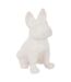 Statuette Déco Bulldog 23cm Blanc-1