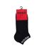 Pack Of 3  Unisex Adult Logo Ankle Socks  Black Hugo-3