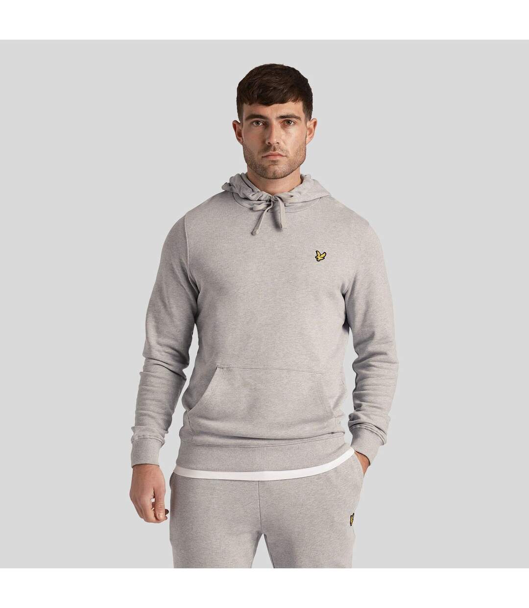 Sweat À Capuche Homme Gris Clair Lyle & Scott-1