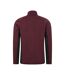 Mens Treston Full Zip Fleece Jacket Burgundy Mountain Warehouse-2