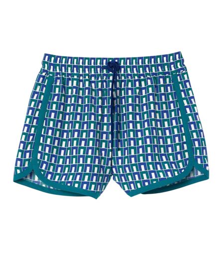Womens/ladies Geometric Pattern Shorts Multicoloured Lacoste