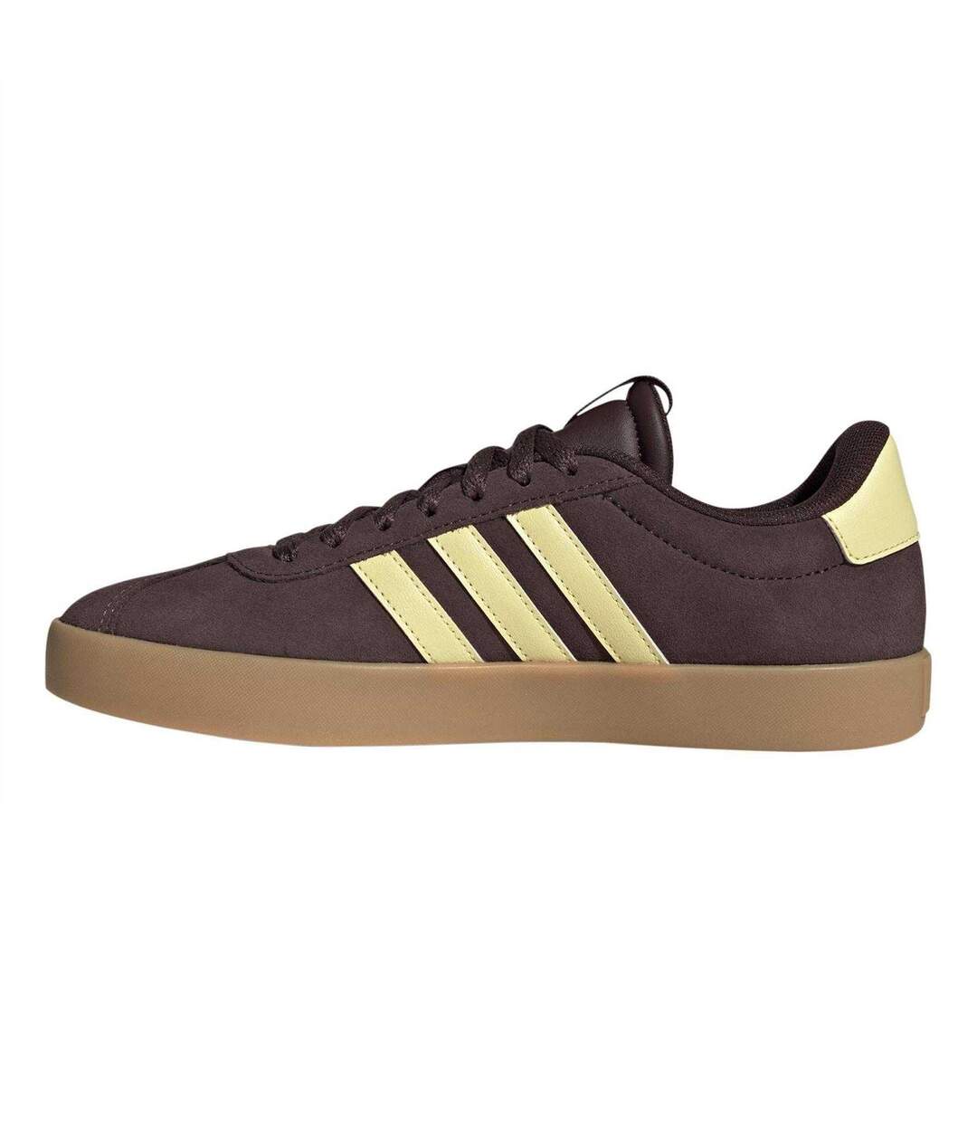 Baskets Vl Court 3.0 Femme Bordeaux Foncé Jaune Adidas-3