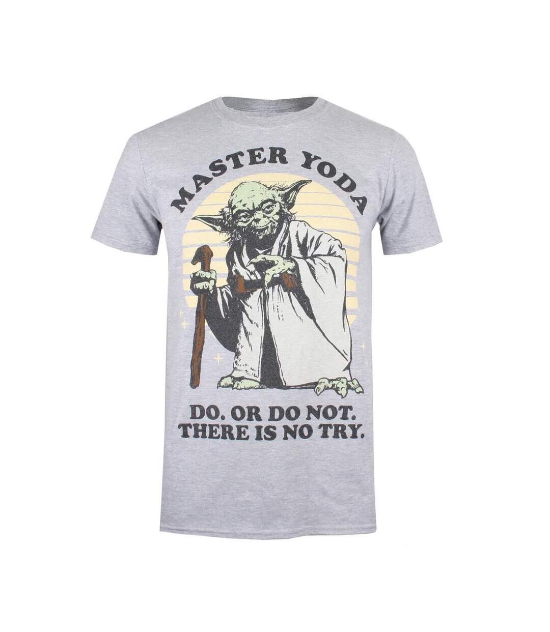Star Wars T-shirt Yoda pour hommes (Gris sportif) - UTTV426