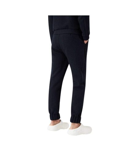 Mens Polyester Blend Tonal Trousers Navy Emporio Armani EA7