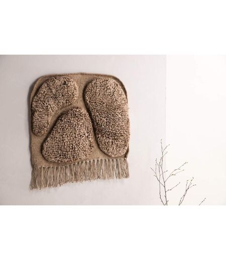 Déco Murale en Laine Jakobso 62cm Marron
