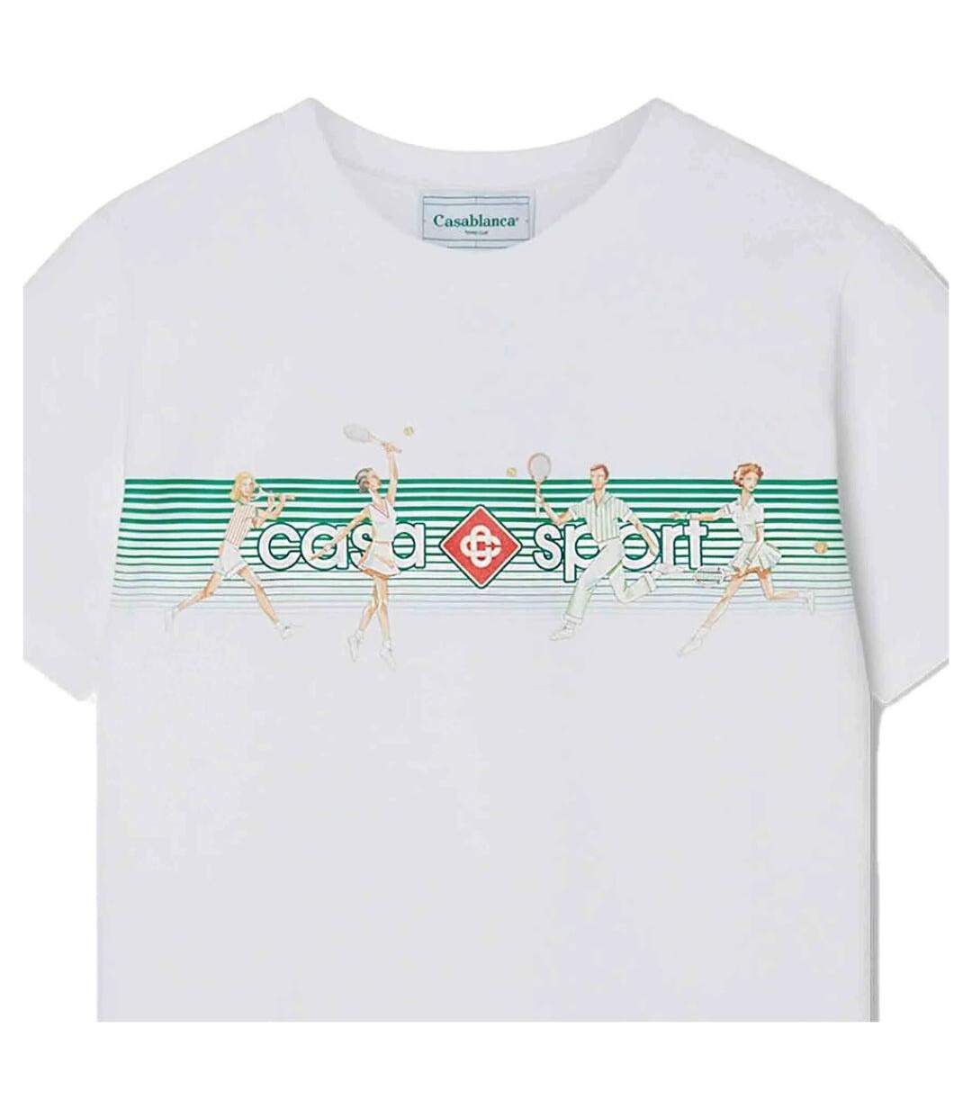 T-shirt Motif/style À Rayures Playful Adulte Blanc Casablanca-4