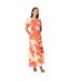 Womens/ladies tie dye waist tie maxi dress neutral Principles