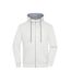 Veste À Capuche Lifestyle Homme Blanc Cassé Gris Chiné James And Nicholson-1