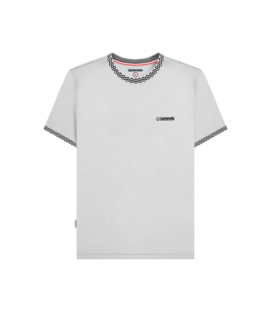 T-shirt Motif/style Deux Tons Homme Blanc Lambretta-2