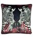 Evans Lichfield Zinara Zebra Throw Pillow Cover (Black/White/Pink) (50cm x 50cm)