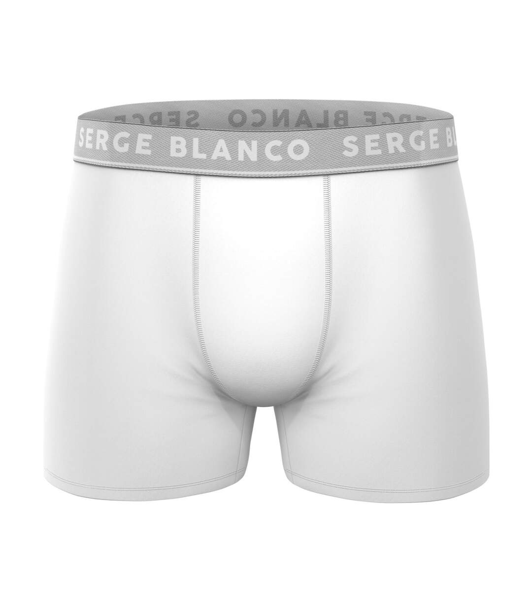 Lot de 3 boxers homme en coton uni Premium Serge Blanco-4