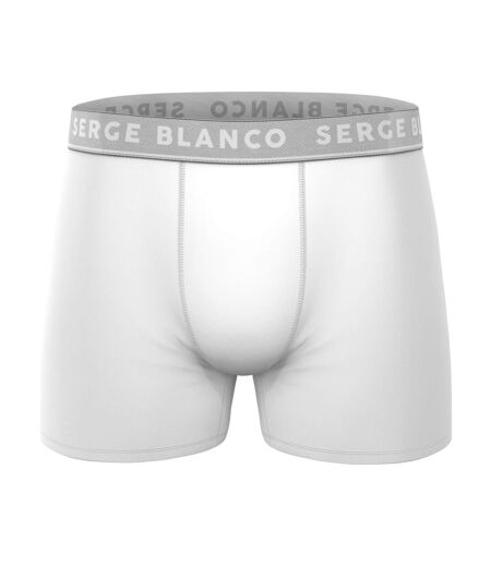 Lot de 3 boxers homme en coton uni Premium Serge Blanco