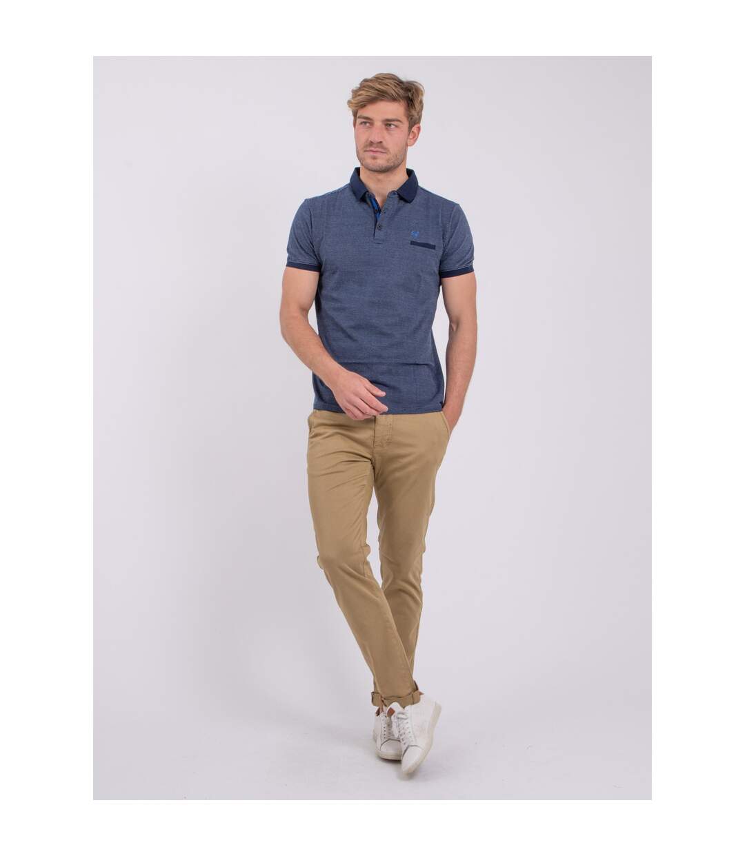 Polo manches courtes pur coton PELESTIN-4