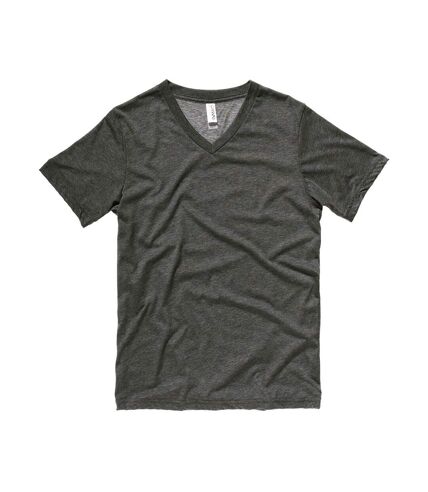 Bella + Canvas Unisex Adult Heather Jersey V Neck T-Shirt (Dark Grey) - UTRW9656