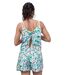 Combinaison short fleurie femme à  fines bretelles - Tendance et rafraichissante-2