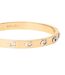 Womens/ladies Polished Logo Bangle One Size Gold Coach-2
