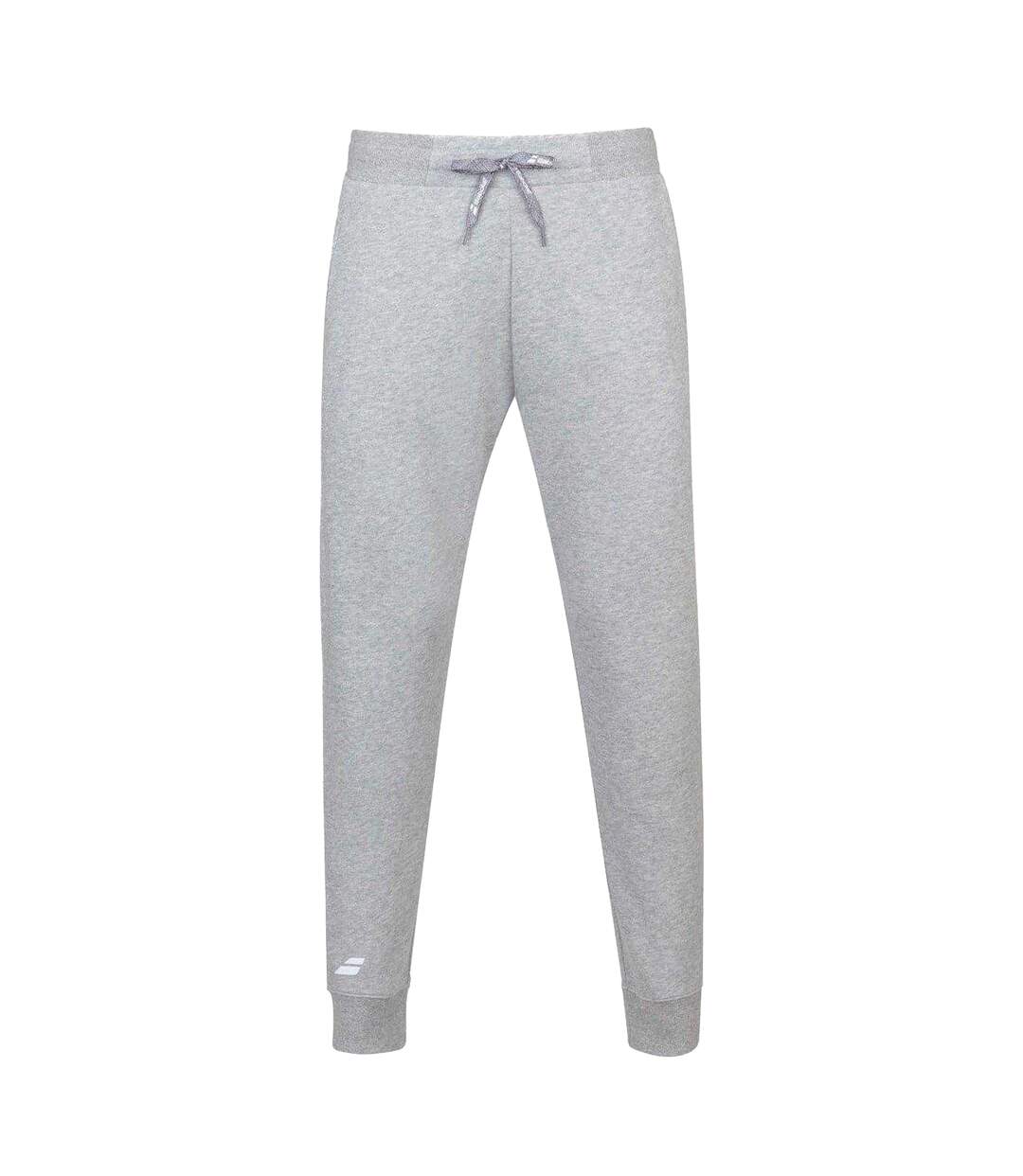 Womens/ladies Cotton Blend Regular Joggers High Rise Grey Heather Babolat-1