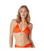 Haut de maillot de bain triangle orange Reflet-2