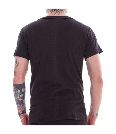 Pack Of 3  Mens Thermal V Neck Short-sleeved Base Layer Top  Black Heatforce