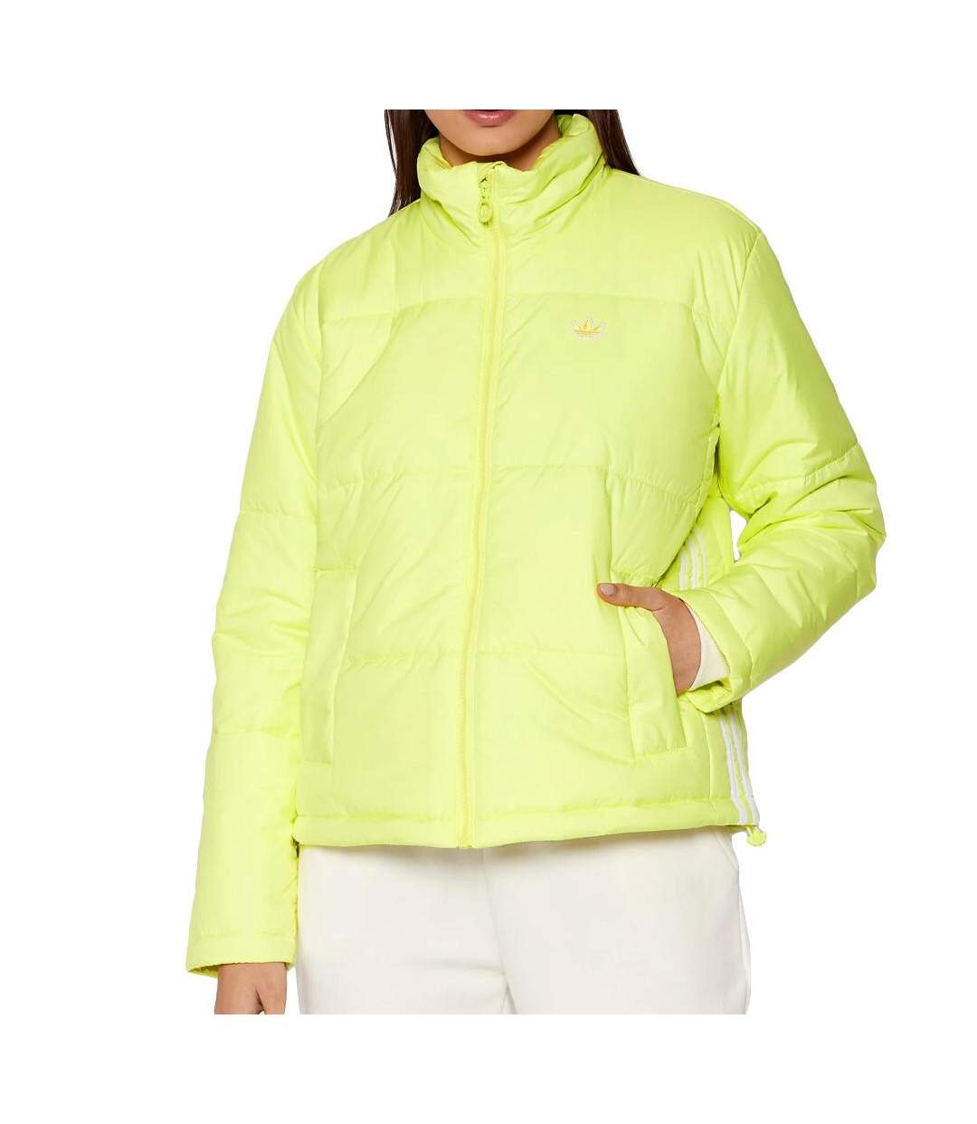 Doudoune Jaune Fluo Femme Adidas Puffer - 34