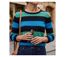 MAYFLOWER PAGODE2N - Pull large rayure en pur coton pour un confort absolu au quotidien-1