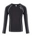 Great outdoors mens beru base layer shirt ash/black Regatta