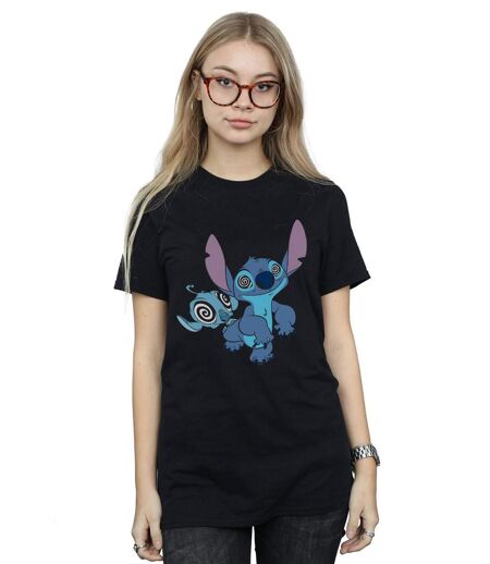 Disney - T-shirt LILO AND STITCH HYPNOTIZED - Femme (Noir) - UTBI17240