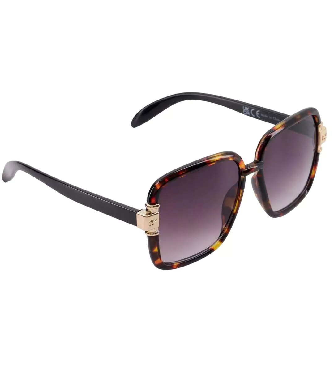 Womens/ladies Gabby Oversized Sunglasses One Size Tortoiseshell Dune London-2