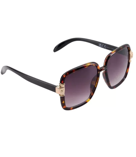 Womens/ladies Gabby Oversized Sunglasses One Size Tortoiseshell Dune London