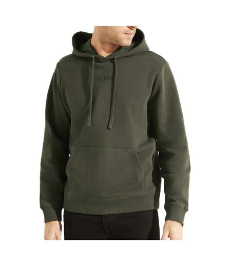 Sweat à Capuche Kaki Homme Guess Roy - L