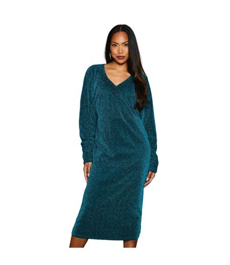 Robe mi-longue femme vert Principles