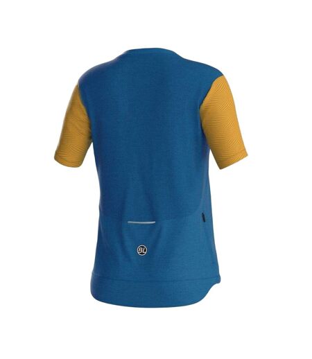 Maillot De Cyclisme Motif/style Blocs De Couleurs Femme Bleu Bicycle Line